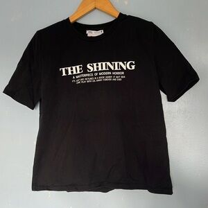 Zara The Shining Graphic Shoulder Pad Cotton Short Sleeve T Shirt
